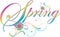 Elegant Spring Banner with flowers