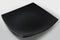 Elegant square black glossy plate