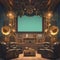 Elegant Steampunk Home Theater