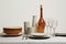 Elegant Symphony, A Harmonious Table Setting Untouched, Prepared for a Memorable Culinary Journey