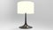 Elegant table lamp 3d rendering on grey background