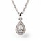 Elegant Tear Drop Diamond Pendant Necklace In Ilford Delta Style