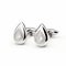 Elegant Tear-shaped Diamond Cufflinks With Halo Design