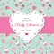 Elegant template with lacy cutout heart.