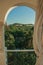 Elegant terrace in a country house at sunset near Elvas