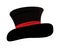 Elegant tophat accessory isolated icon