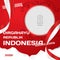 Elegant twibbon indonesia independence day template design