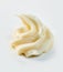 Elegant twirl of creamy homemade mayonnaise