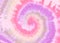 Elegant Tye Die Spiral. Pink Dyed Pattern. Girly