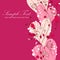 Elegant Valentine love floral postcard