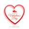 Elegant valentines day greeting banner design