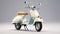 Elegant Vespa 125 Preview In Light Aquamarine And Beige