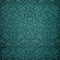 Elegant Vintage Teal Damask Wallpaper Design, AI Generated