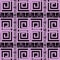 Elegant violet greek key meander geometric seamless pattern. Mod