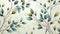 Elegant watercolor leaves and branches forming a seamless pattern on a light, airy background