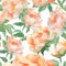 Elegant Watercolor Peonies Pattern with Lush Foliage