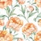 Elegant Watercolor Peony Pattern for Springtime Design