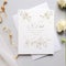 Elegant wedding card with understated charm and simplicity