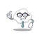 An elegant white cloud Businessman mascot design wearing glasses and tie