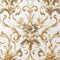 Elegant White and Gold Pattern Wallpaper , Golden Whispers