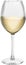 Elegant white wine glass Isolated