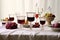 elegant wine glassware arranged on a crisp white tablecloth