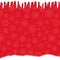 Elegant winter festive red template with fallen snowflakes,