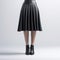 Elegant Woman In Leather Skirt: Classic 3d Render