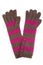 Elegant women striped knit gloves