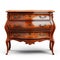 Elegant Wooden Dresser With Delicate Curves - High Quality