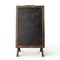 Elegant Wooden Frame Blackboard for Restaurant Menu. Generative ai