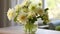 Elegant Zinnia Arrangement With Blooming Lilies: A Touch Of Simplicity