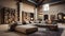 Elegantly Designed Loft Living with Exposed Brick Walls, High Ceilings, and Chic Industrial Accents