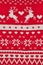 Element decor Christmas red knitted sweater close-up. Holiday gift. Backgdound