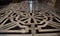 Element of the inlaid floor of the cathedral of Santa Maria del Fiore in Florence, octagonal and circular in shape.
