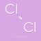 Elemental chlorine Cl2. Skeletal formula.