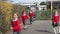 Elementary School Pupils Running Into Playground
