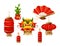 Elements for Chinese traditional Happy New Year