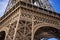 Elements of the Eiffel Tower from a close distance, consider the details