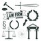 Elements for lawyer logo design