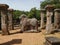 Elephant in bas-relief, Council Chamber of King Nissankamalla Council Chabmer