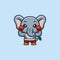 Elephant Boxer Cute Creative Kawaii Cartoon Mascot