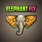 Elephant Butterfly Logo