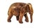 Elephant carved out of wood