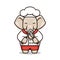 Elephant Chef Mascot