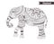 Elephant. coloring book