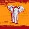 Elephant Grunge Background