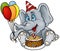 Elephant Happy Birthday