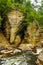 Elephant Head sandstone rock formation in Ausable Chasm, Upstate New York