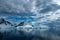 Elephant Island, Antarctica with dramatic sky